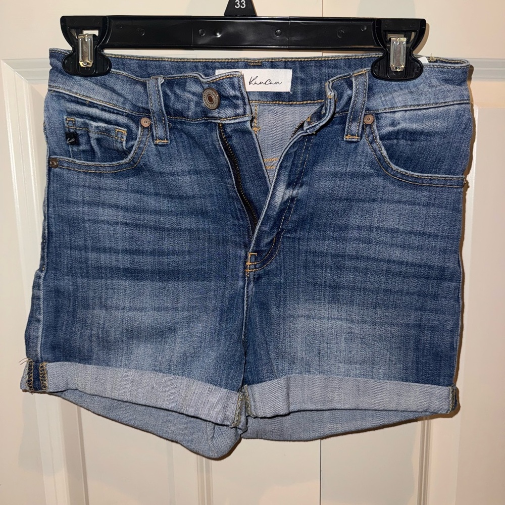 KanCan Blue Jean Shorts with Rolled Hems